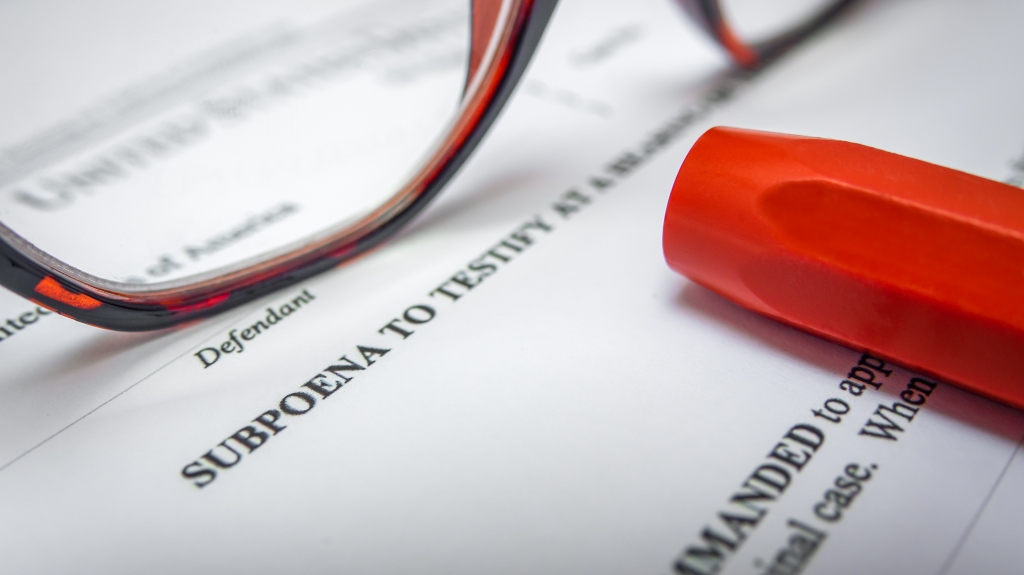 Government Issued Target Letters & Subpoenas Attorney