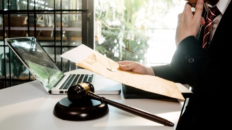 lawyer os working with documents