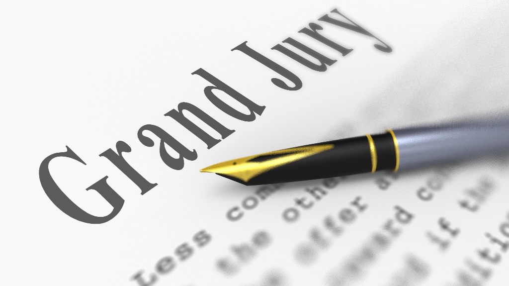 Grand Jury document and pen